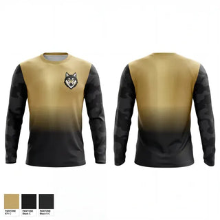 Long Sleeve Performance Shirt, Cullowhee valley wolves, Baseball, Teamtime, Team time, sublimation, custom sports apparel, team uniforms, spirit wear, spiritwear, sports uniforms, custom shirts, team store, custom team store, fundraiser sports, apparel fundraiser