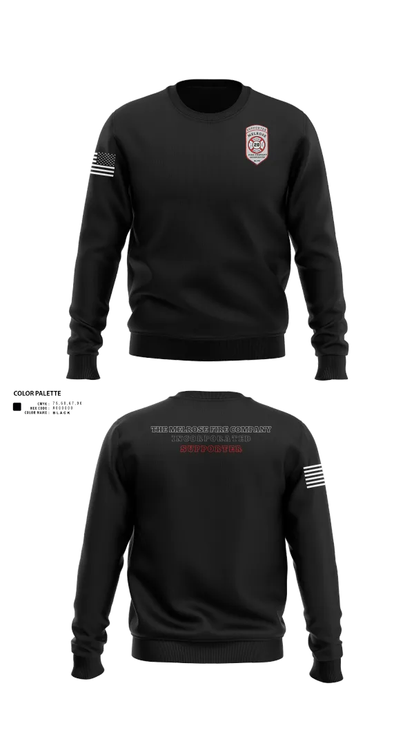 Crew Neck Sweatshirt, The Melrose Fire Company Incorporated, , Teamtime, Team time, sublimation, custom sports apparel, team uniforms, spirit wear, spiritwear, sports uniforms, custom shirts, team store, custom team store, fundraiser sports, apparel fundraiser