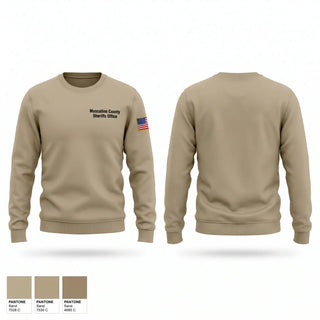 Crew Neck Sweatshirt, Muscatine County Sheriff's Office, Police, Teamtime, Team time, sublimation, custom sports apparel, team uniforms, spirit wear, spiritwear, sports uniforms, custom shirts, team store, custom team store, fundraiser sports, apparel fundraiser