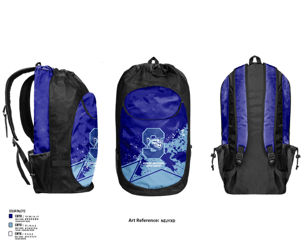 Gear Bag, Suffern High School Cross Country, Cross Country, Teamtime, Team time, sublimation, custom sports apparel, team uniforms, spirit wear, spiritwear, sports uniforms, custom shirts, team store, custom team store, fundraiser sports, apparel fundraiser
