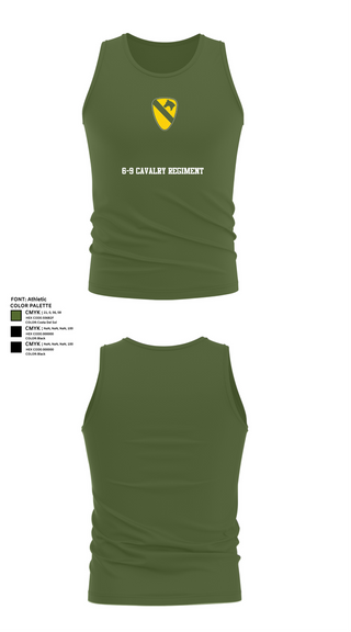 Tank Top, 6-9 Cavalry Regiment, , Teamtime, Team time, sublimation, custom sports apparel, team uniforms, spirit wear, spiritwear, sports uniforms, custom shirts, team store, custom team store, fundraiser sports, apparel fundraiser