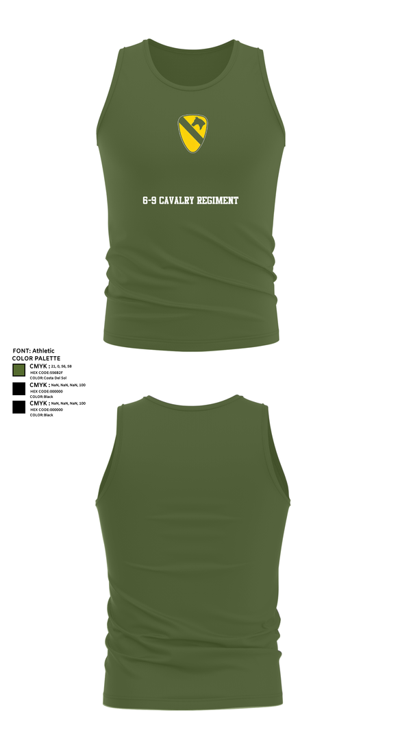 Tank Top, 6-9 Cavalry Regiment, , Teamtime, Team time, sublimation, custom sports apparel, team uniforms, spirit wear, spiritwear, sports uniforms, custom shirts, team store, custom team store, fundraiser sports, apparel fundraiser