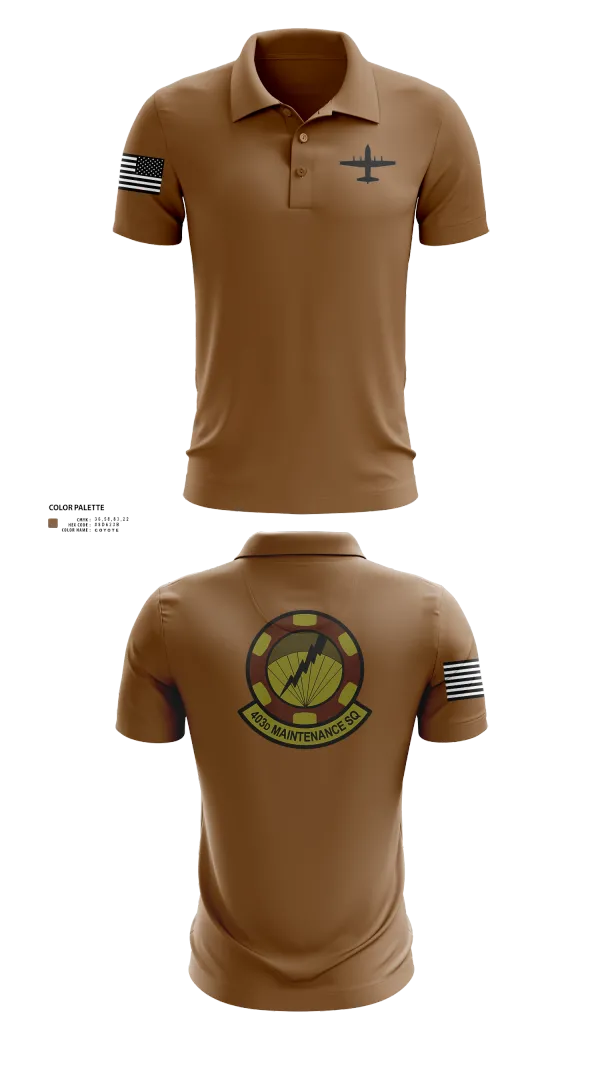 Short Sleeve Performance Polo, 403 Maintenance Sqd, Air Force, Teamtime, Team time, sublimation, custom sports apparel, team uniforms, spirit wear, spiritwear, sports uniforms, custom shirts, team store, custom team store, fundraiser sports, apparel fundraiser