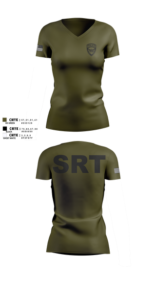 Womens Short Sleeve Vneck Shirt, Southern Maine Special Response Team, Police, Teamtime, Team time, sublimation, custom sports apparel, team uniforms, spirit wear, spiritwear, sports uniforms, custom shirts, team store, custom team store, fundraiser sports, apparel fundraiser
