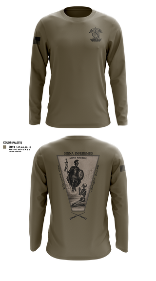 Long Sleeve Performance Shirt, Bco 1-167IN, Army, Teamtime, Team time, sublimation, custom sports apparel, team uniforms, spirit wear, spiritwear, sports uniforms, custom shirts, team store, custom team store, fundraiser sports, apparel fundraiser