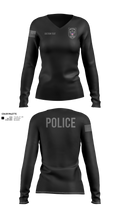 PERRY POLICE DEPARTMENT Women's Long Sleeve V-neck Shirt - 30