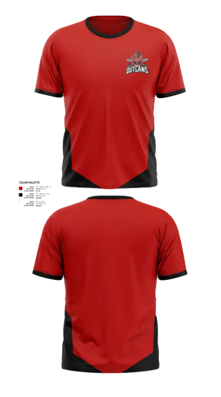 Short Sleeve Performance Shirt, DownEast Outlaws, Baseball, Teamtime, Team time, sublimation, custom sports apparel, team uniforms, spirit wear, spiritwear, sports uniforms, custom shirts, team store, custom team store, fundraiser sports, apparel fundraiser