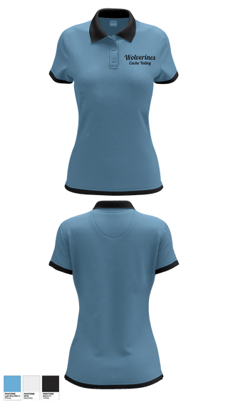 Womens Short Sleeve Performance Polo, Wolverines, Baseball, Teamtime, Team time, sublimation, custom sports apparel, team uniforms, spirit wear, spiritwear, sports uniforms, custom shirts, team store, custom team store, fundraiser sports, apparel fundraiser