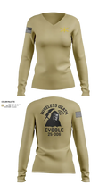 CyBOLC 25-006 6118734 Women's Long Sleeve V-neck Shirt - 201