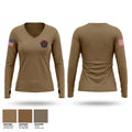 D 169 Women's Long Sleeve V-neck Shirt - 1