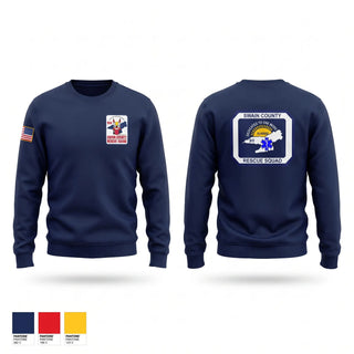 Crew Neck Sweatshirt, Swain county rescue squad, EMS/EMT, Teamtime, Team time, sublimation, custom sports apparel, team uniforms, spirit wear, spiritwear, sports uniforms, custom shirts, team store, custom team store, fundraiser sports, apparel fundraiser