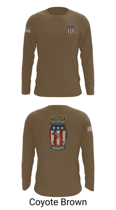 2-47 infantry 3rd BRG 10th MTN 15406658 Long Sleeve Performance Shirt 6