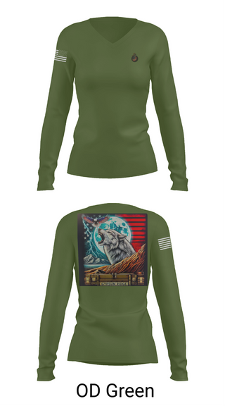 Womens Long Sleeve Vneck Shirt, 1st Combat Readiness Regiment, , Teamtime, Team time, sublimation, custom sports apparel, team uniforms, spirit wear, spiritwear, sports uniforms, custom shirts, team store, custom team store, fundraiser sports, apparel fundraiser