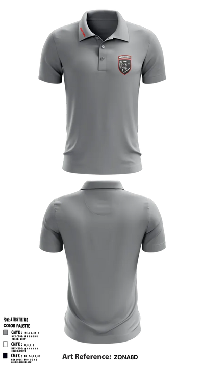 2-10 AHB Knighthawks 14380811 Short Sleeve Performance Polo - 30