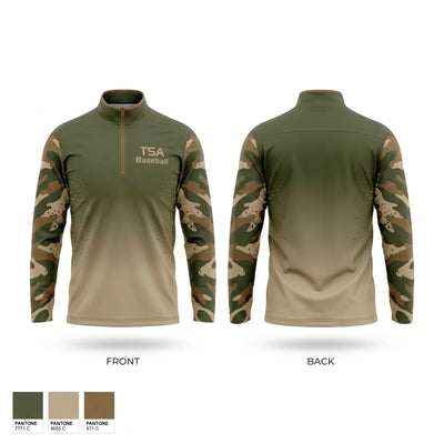 TSA Baseball Quarter Zip Jacket - 1