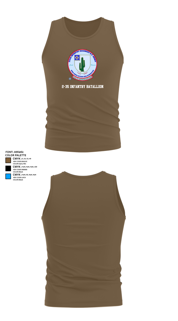 Tank Top, 2-35 Infantry Batallion, , Teamtime, Team time, sublimation, custom sports apparel, team uniforms, spirit wear, spiritwear, sports uniforms, custom shirts, team store, custom team store, fundraiser sports, apparel fundraiser