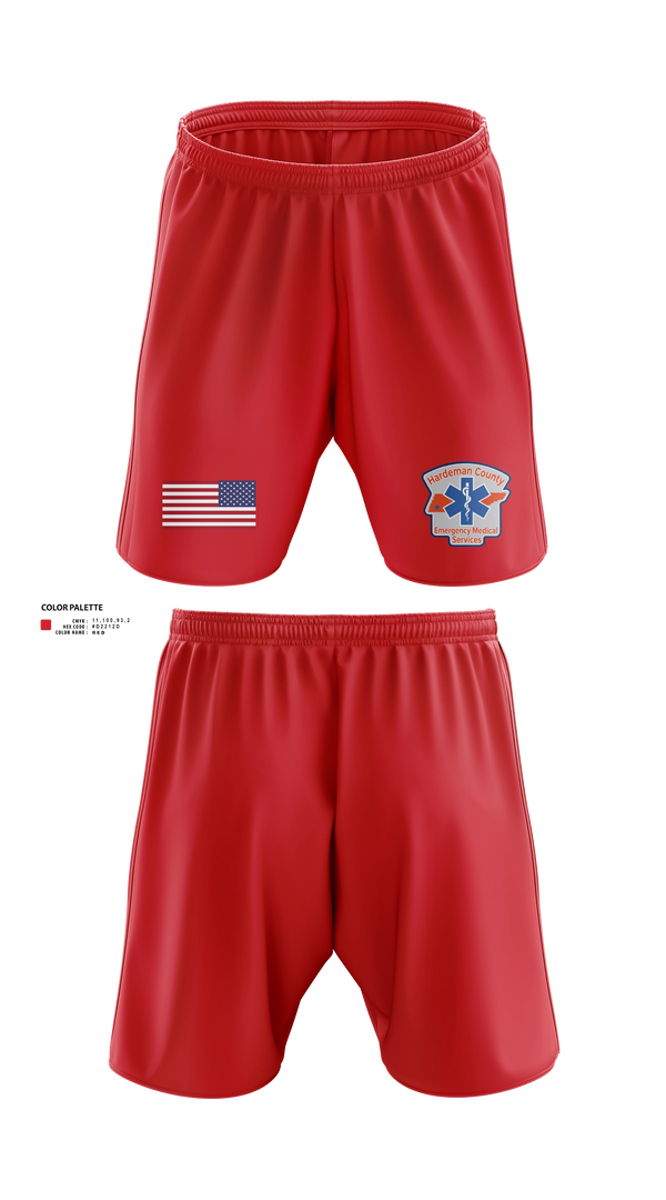 Athletic Shorts With Pockets, Hardeman County Ambulance Service, EMS/EMT, Teamtime, Team time, sublimation, custom sports apparel, team uniforms, spirit wear, spiritwear, sports uniforms, custom shirts, team store, custom team store, fundraiser sports, apparel fundraiser
