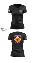 BELVEDERE FIRE RESCUE 75819874 Women's Short Sleeve V-neck Shirt - 80