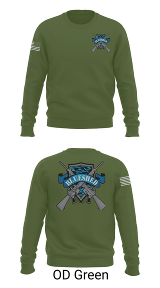 Crew Neck Sweatshirt, Blueshed Gun Shop, , Teamtime, Team time, sublimation, custom sports apparel, team uniforms, spirit wear, spiritwear, sports uniforms, custom shirts, team store, custom team store, fundraiser sports, apparel fundraiser