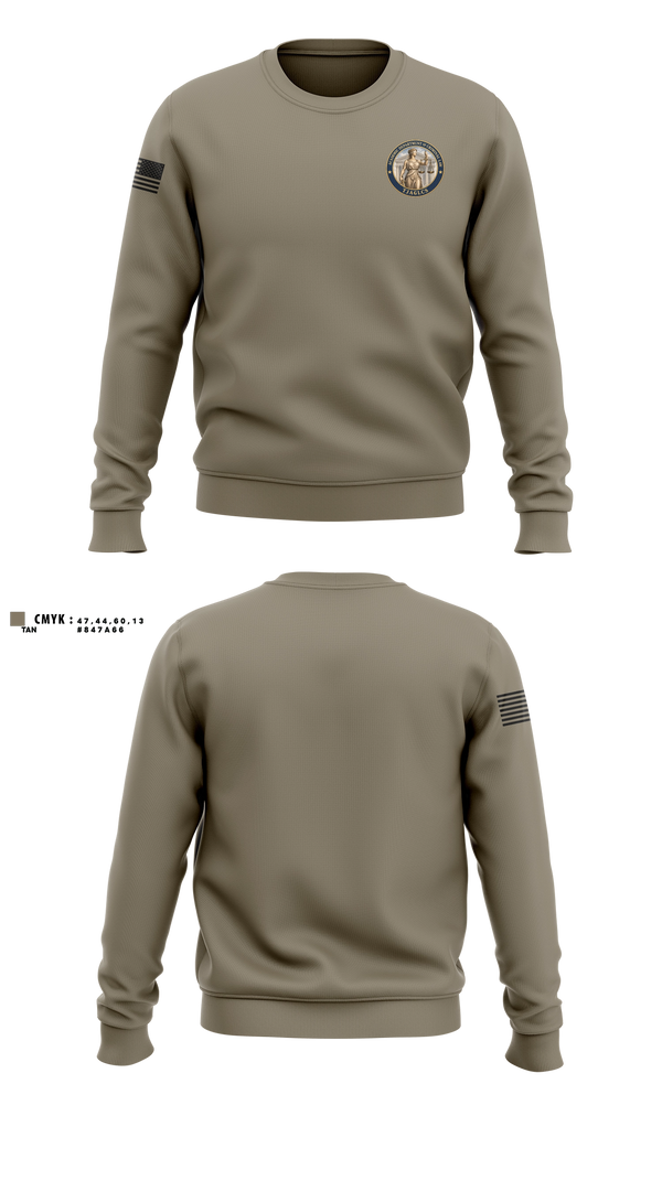 Crew Neck Sweatshirt, ADC, TJAGLCS, Army, Teamtime, Team time, sublimation, custom sports apparel, team uniforms, spirit wear, spiritwear, sports uniforms, custom shirts, team store, custom team store, fundraiser sports, apparel fundraiser