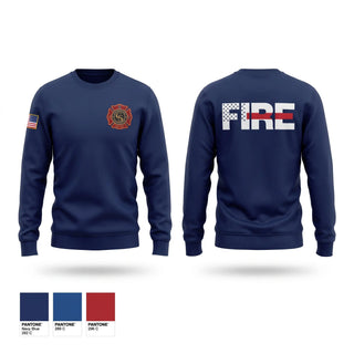 Crew Neck Sweatshirt, Clear Spring Fire Rescue, Fire Department, Teamtime, Team time, sublimation, custom sports apparel, team uniforms, spirit wear, spiritwear, sports uniforms, custom shirts, team store, custom team store, fundraiser sports, apparel fundraiser