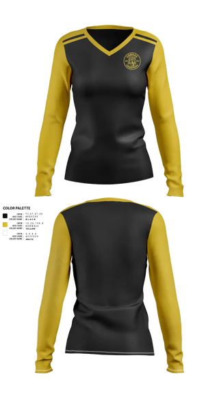 Womens Long Sleeve Vneck Shirt, Cobras, Ice Hockey, Teamtime, Team time, sublimation, custom sports apparel, team uniforms, spirit wear, spiritwear, sports uniforms, custom shirts, team store, custom team store, fundraiser sports, apparel fundraiser