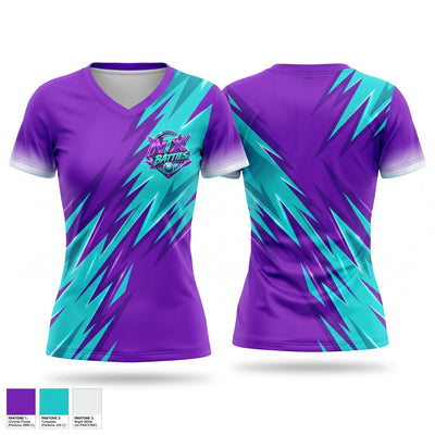 NTX BATTIES Women's Short Sleeve V-neck Shirt - 1