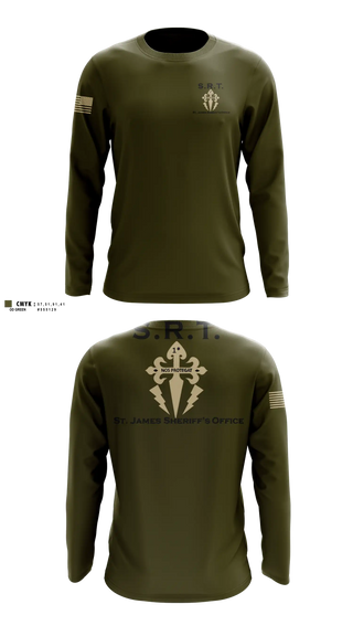 Long Sleeve Performance Shirt, St. James Parish Sheriff's Office SRT, Police, Teamtime, Team time, sublimation, custom sports apparel, team uniforms, spirit wear, spiritwear, sports uniforms, custom shirts, team store, custom team store, fundraiser sports, apparel fundraiser