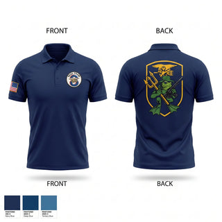 Short Sleeve Performance Polo, Naval Special Warfare, Navy, Teamtime, Team time, sublimation, custom sports apparel, team uniforms, spirit wear, spiritwear, sports uniforms, custom shirts, team store, custom team store, fundraiser sports, apparel fundraiser