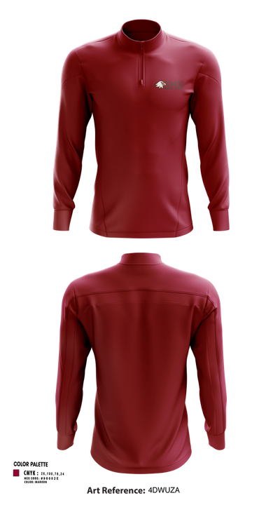 Sharon Eagles Swimming Quarter Zip Jacket - 51