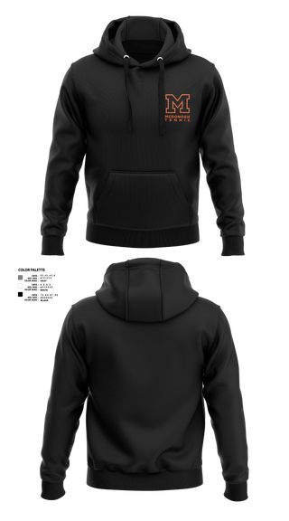 Hoodie, Mcdonogh Girls Tennis, Tennis, Teamtime, Team time, sublimation, custom sports apparel, team uniforms, spirit wear, spiritwear, sports uniforms, custom shirts, team store, custom team store, fundraiser sports, apparel fundraiser
