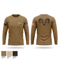 Mortars, HHT, 1-7 CAV Long Sleeve Performance Shirt - 1