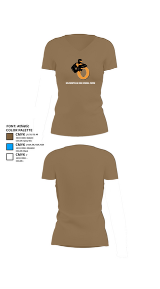 Womens Short Sleeve Vneck Shirt, Belchertown High School Cheer, Cheer, Teamtime, Team time, sublimation, custom sports apparel, team uniforms, spirit wear, spiritwear, sports uniforms, custom shirts, team store, custom team store, fundraiser sports, apparel fundraiser