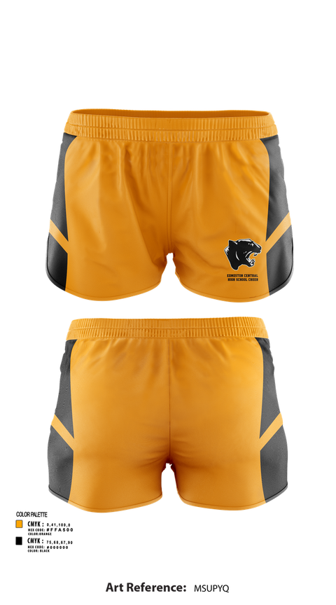 Womens Shorts, Edmeston Central High School Cheer, Cheer, Teamtime, Team time, sublimation, custom sports apparel, team uniforms, spirit wear, spiritwear, sports uniforms, custom shirts, team store, custom team store, fundraiser sports, apparel fundraiser