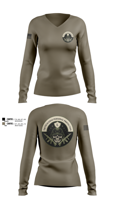 Tactical Edge personal protection 74525049 Women's Long Sleeve V-neck Shirt - 2