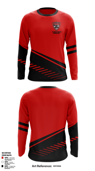 Long Sleeve Performance Shirt, Pea Ridge Thunder Soccer Club, Men's Soccer, Teamtime, Team time, sublimation, custom sports apparel, team uniforms, spirit wear, spiritwear, sports uniforms, custom shirts, team store, custom team store, fundraiser sports, apparel fundraiser