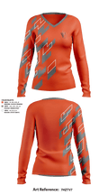 Faith family footbal 31880375 Women's Long Sleeve V-neck Shirt - 23