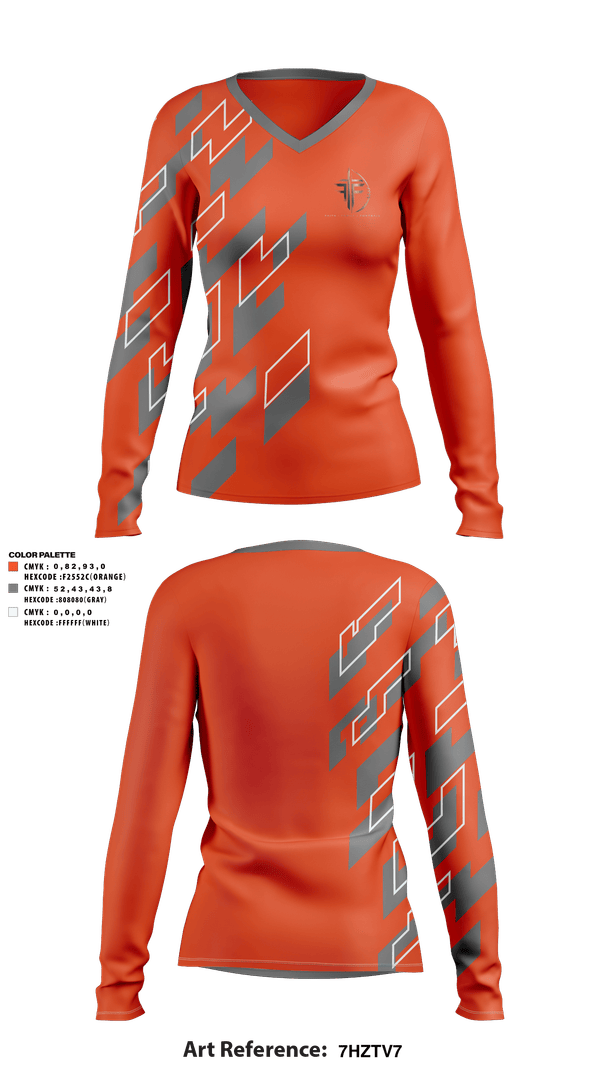 Womens Long Sleeve Vneck Shirt, Faith family footbal, , Teamtime, Team time, sublimation, custom sports apparel, team uniforms, spirit wear, spiritwear, sports uniforms, custom shirts, team store, custom team store, fundraiser sports, apparel fundraiser