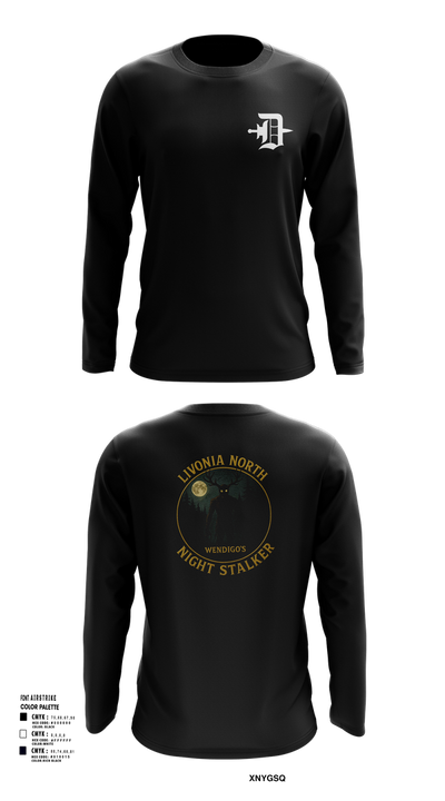 Livonia North Recruiting Station 17029649 Long Sleeve Performance Shirt 157