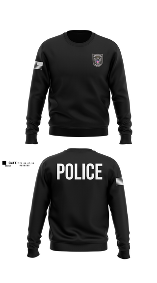 Crew Neck Sweatshirt, PERRY POLICE DEPARTMENT, Police, Teamtime, Team time, sublimation, custom sports apparel, team uniforms, spirit wear, spiritwear, sports uniforms, custom shirts, team store, custom team store, fundraiser sports, apparel fundraiser