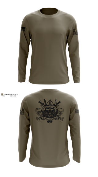 Long Sleeve Performance Shirt, 125 ENGINEER COMPANY, National Guard, Teamtime, Team time, sublimation, custom sports apparel, team uniforms, spirit wear, spiritwear, sports uniforms, custom shirts, team store, custom team store, fundraiser sports, apparel fundraiser