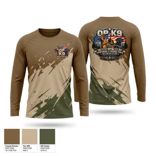 Long Sleeve Performance Shirt, Operation K9, , Teamtime, Team time, sublimation, custom sports apparel, team uniforms, spirit wear, spiritwear, sports uniforms, custom shirts, team store, custom team store, fundraiser sports, apparel fundraiser