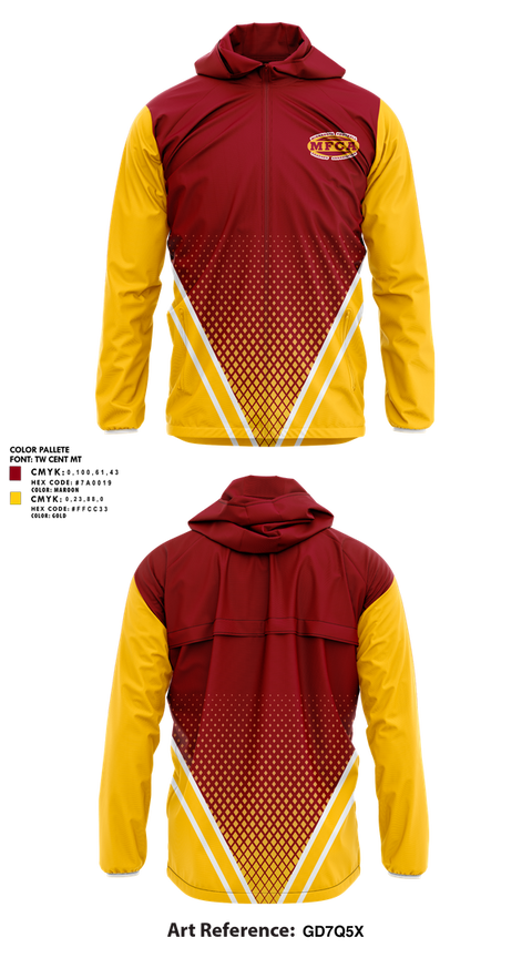Windbreaker, Minnesota Football Coaches Association, , Teamtime, Team time, sublimation, custom sports apparel, team uniforms, spirit wear, spiritwear, sports uniforms, custom shirts, team store, custom team store, fundraiser sports, apparel fundraiser