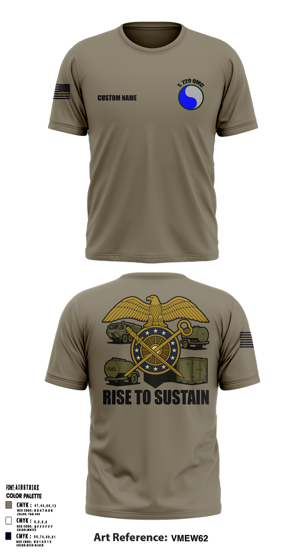 Short Sleeve Performance Shirt, 729 Quarter Master Unit, Army, Teamtime, Team time, sublimation, custom sports apparel, team uniforms, spirit wear, spiritwear, sports uniforms, custom shirts, team store, custom team store, fundraiser sports, apparel fundraiser