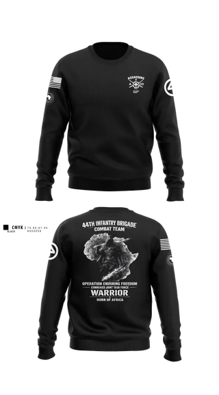 Crew Neck Sweatshirt, 44th IBCT, Army, Teamtime, Team time, sublimation, custom sports apparel, team uniforms, spirit wear, spiritwear, sports uniforms, custom shirts, team store, custom team store, fundraiser sports, apparel fundraiser