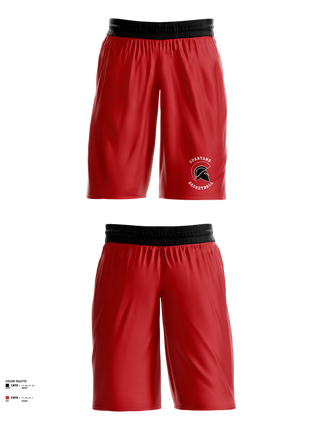 Mens Basketball Shorts, Spartans, Men's Basketball, Teamtime, Team time, sublimation, custom sports apparel, team uniforms, spirit wear, spiritwear, sports uniforms, custom shirts, team store, custom team store, fundraiser sports, apparel fundraiser