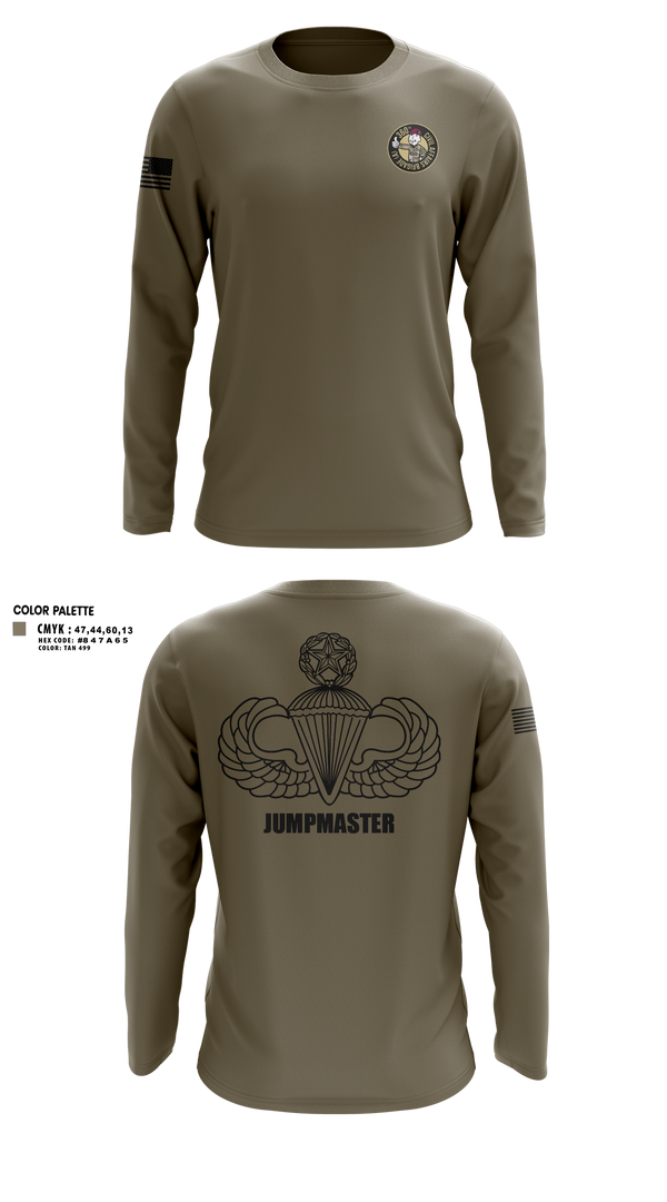 Long Sleeve Performance Shirt, 360 CA BDE (Airborne), Army, Teamtime, Team time, sublimation, custom sports apparel, team uniforms, spirit wear, spiritwear, sports uniforms, custom shirts, team store, custom team store, fundraiser sports, apparel fundraiser