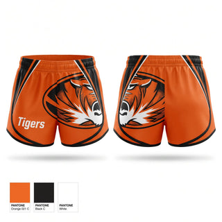 Womens Shorts, Tigers, Softball, Teamtime, Team time, sublimation, custom sports apparel, team uniforms, spirit wear, spiritwear, sports uniforms, custom shirts, team store, custom team store, fundraiser sports, apparel fundraiser