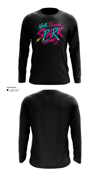 Long Sleeve Performance Shirt, North Florida Spark, Softball, Teamtime, Team time, sublimation, custom sports apparel, team uniforms, spirit wear, spiritwear, sports uniforms, custom shirts, team store, custom team store, fundraiser sports, apparel fundraiser