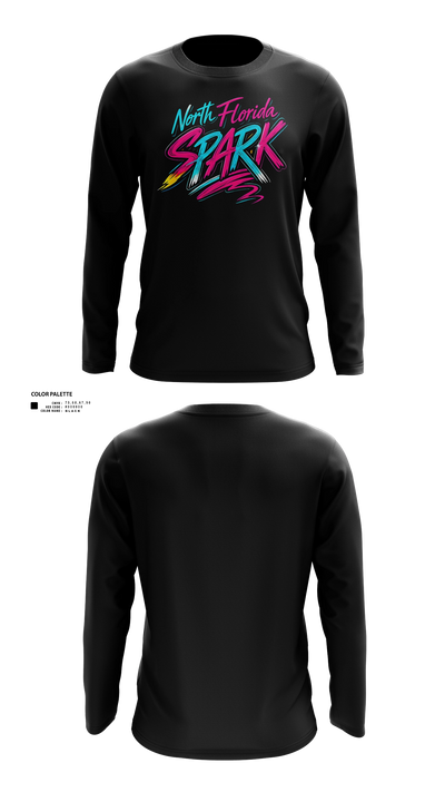 North Florida Spark 96231530 Long Sleeve Performance Shirt 22